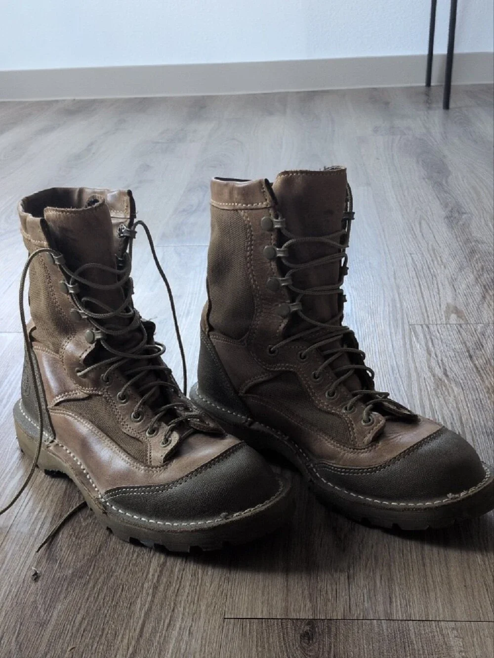 Men's Brown Lace-Up Rain & Snow Tactical Boots